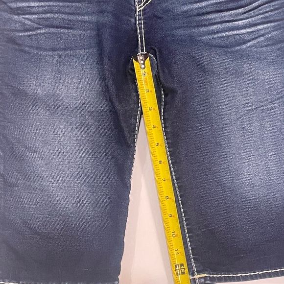 TRUE RELIGION Men’s Denim Stretch Cotton Shorts Dark Wash 31 - Picture 6 of 10